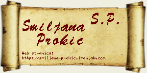 Smiljana Prokić vizit kartica